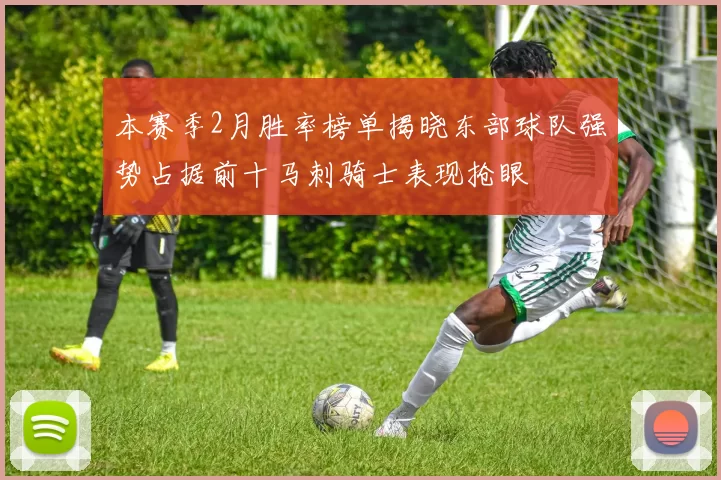 本赛季2月胜率榜单揭晓东部球队强势占据前十马刺骑士表现抢眼